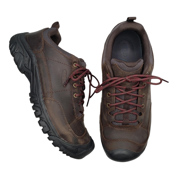 Keen Shoes Keen Mens Brown Leather Athletic Tread Outdoor Hiking
